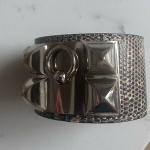 Hermes Lizard CDC CUFF PHW